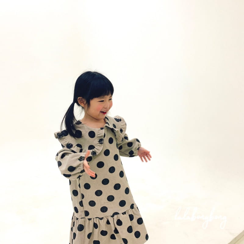 LALABONGBONG - Korean Children Fashion - #Kfashion4kids - Rib Dot One-piece - 11
