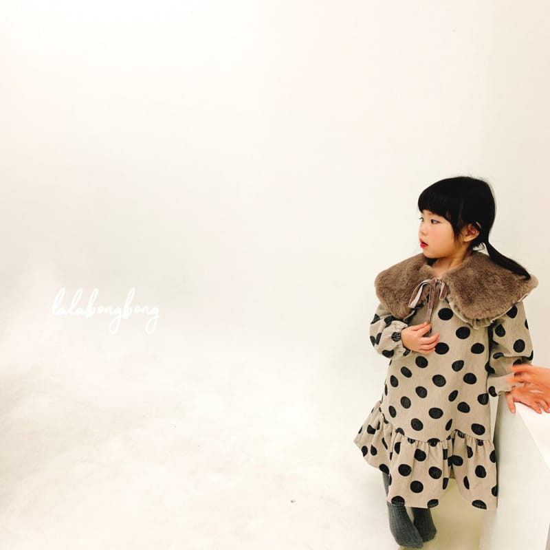 LALABONGBONG - Korean Children Fashion - #Kfashion4kids - Rib Dot One-piece - 7