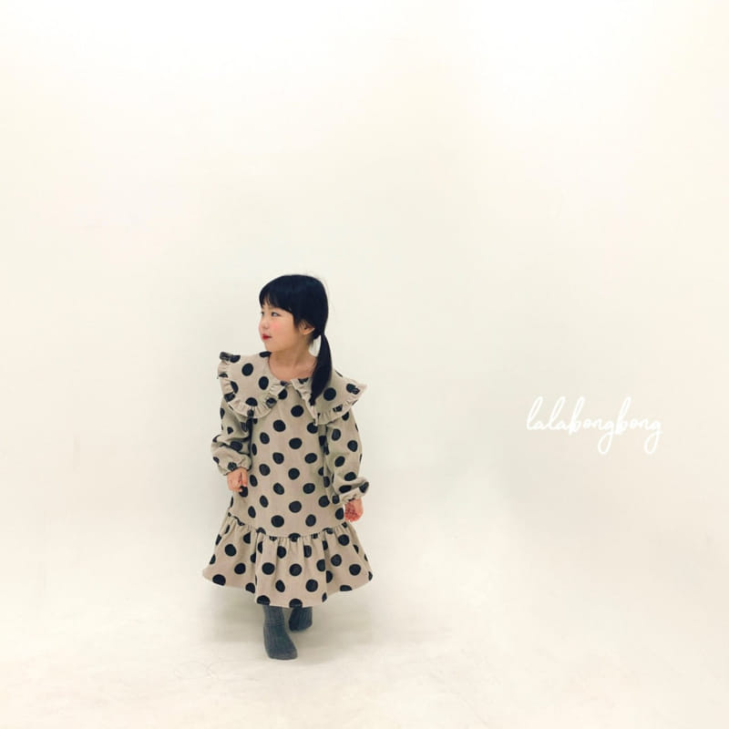 LALABONGBONG - Korean Children Fashion - #Kfashion4kids - Rib Dot One-piece - 9