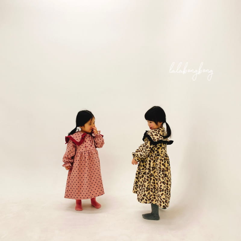 LALABONGBONG - Korean Children Fashion - #Kfashion4kids - Dot Leopard Double One-piece - 4