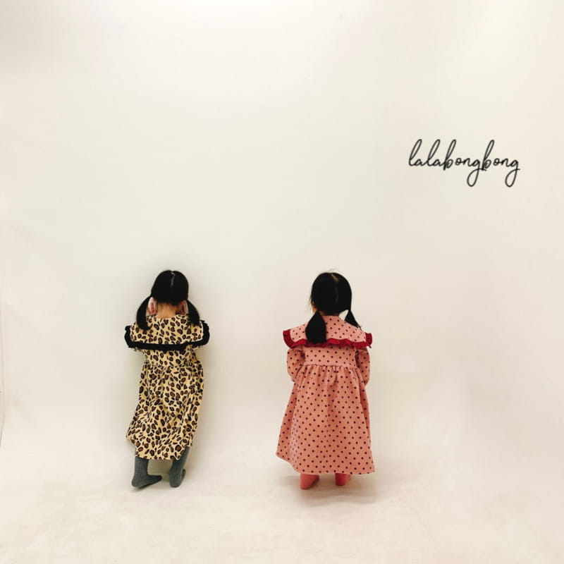 LALABONGBONG - Korean Children Fashion - #Kfashion4kids - Dot Leopard Double One-piece - 7