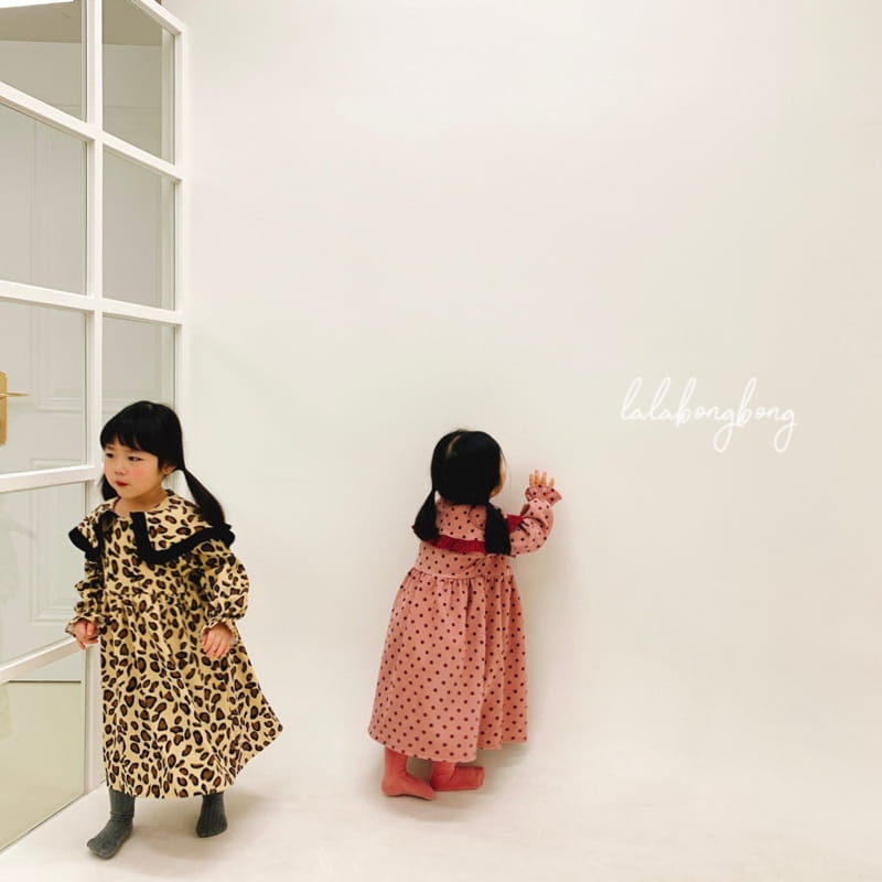 LALABONGBONG - Korean Children Fashion - #Kfashion4kids - Dot Leopard Double One-piece - 8