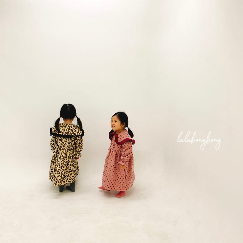LALABONGBONG - Korean Children Fashion - #Kfashion4kids - Dot Leopard Double One-piece - 9