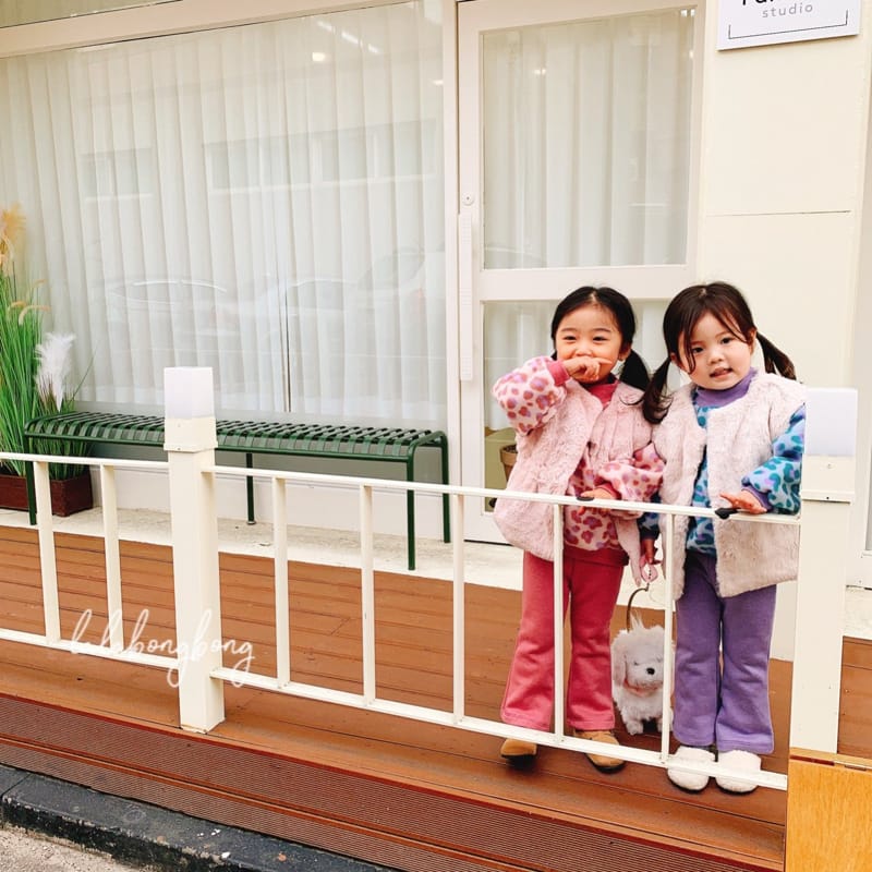 LALABONGBONG - Korean Children Fashion - #Kfashion4kids - Leopard Wide Top Bottom Set - 12
