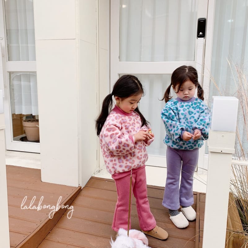 LALABONGBONG - Korean Children Fashion - #Kfashion4kids - Leopard Wide Top Bottom Set - 7