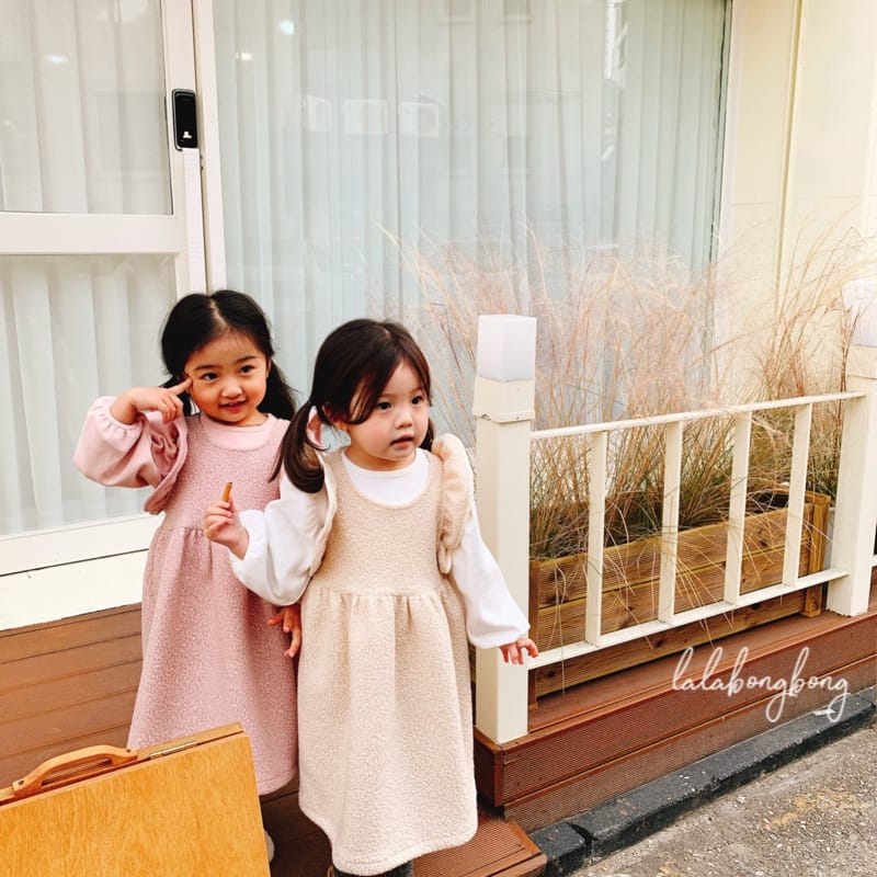 LALABONGBONG - Korean Children Fashion - #Kfashion4kids - Sleeveless Vely One-piece - 2