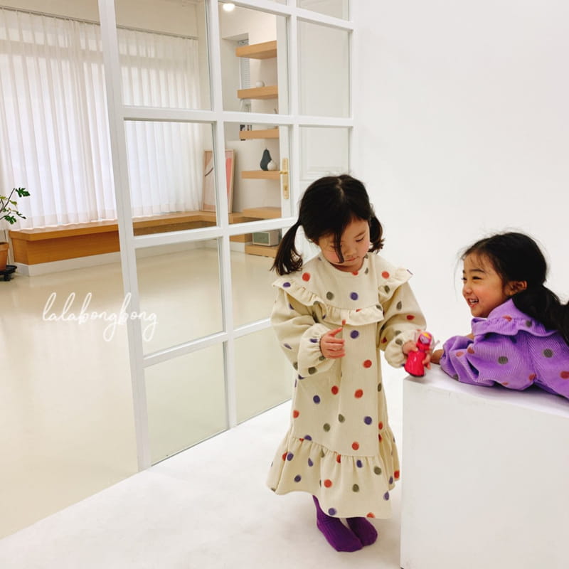 LALABONGBONG - Korean Children Fashion - #Kfashion4kids - Vivid Dot One-piece - 6