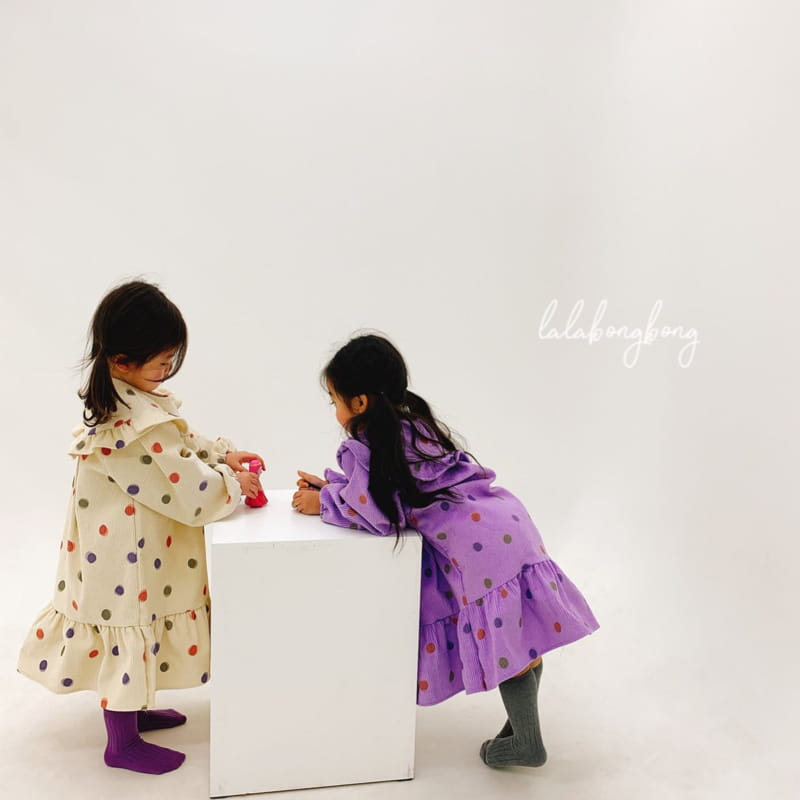 LALABONGBONG - Korean Children Fashion - #Kfashion4kids - Vivid Dot One-piece - 8