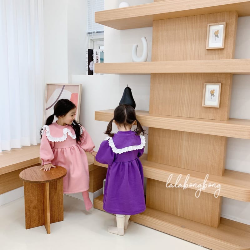 LALABONGBONG - Korean Children Fashion - #Kfashion4kids - Cuty Collar One-piece