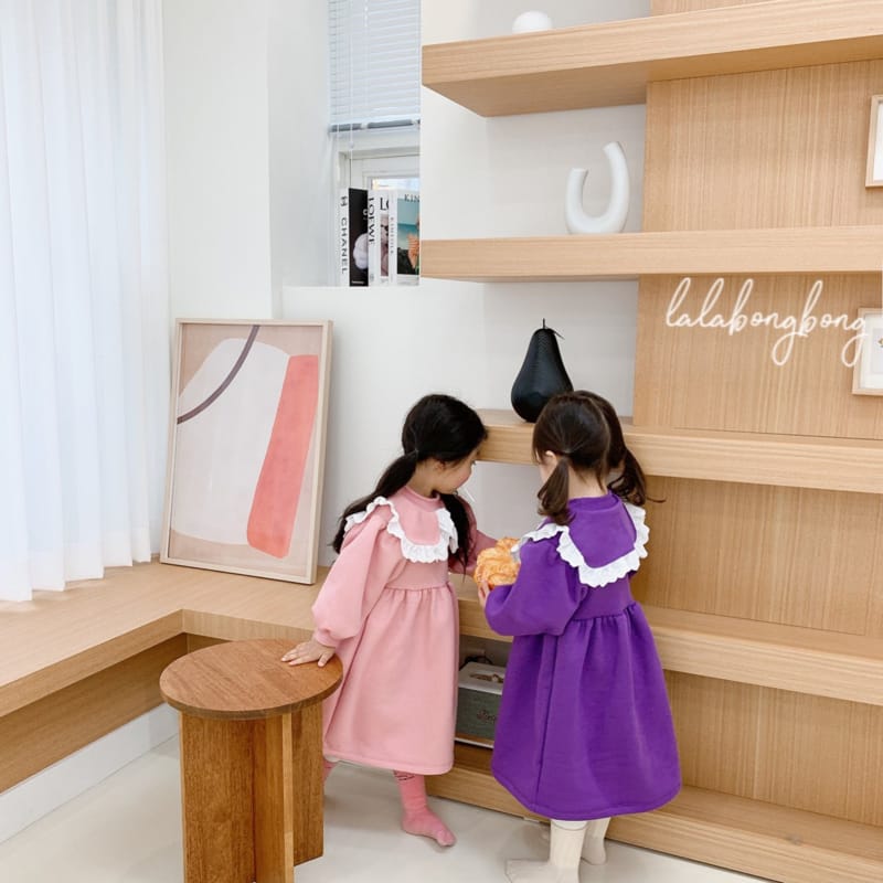 LALABONGBONG - Korean Children Fashion - #Kfashion4kids - Cuty Collar One-piece - 3