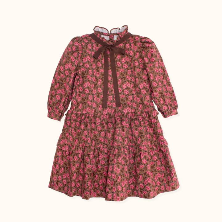 LE BEV - Korean Children Fashion - #Kfashion4kids - Ribbon Floral One-piece - 10