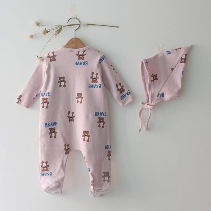 LEMONADE - Korean Children Fashion - #Kfashion4kids - Manteau Bear Bodysuit - 12