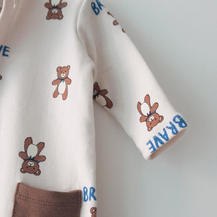 LEMONADE - Korean Children Fashion - #Kfashion4kids - Manteau Bear Bodysuit - 4