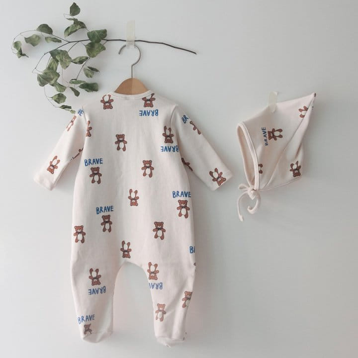 LEMONADE - Korean Children Fashion - #Kfashion4kids - Manteau Bear Bodysuit - 5