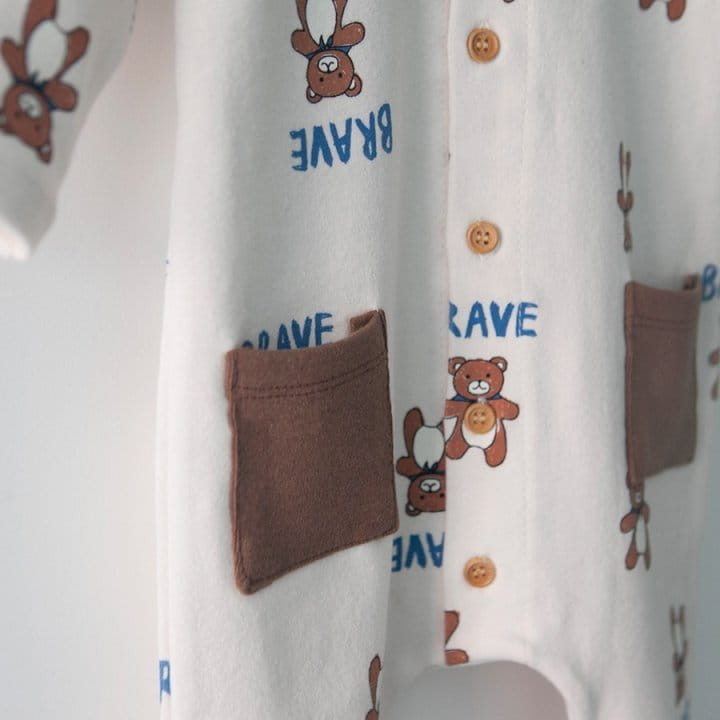 LEMONADE - Korean Children Fashion - #Kfashion4kids - Manteau Bear Bodysuit - 7