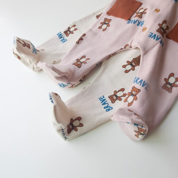 LEMONADE - Korean Children Fashion - #Kfashion4kids - Manteau Bear Bodysuit - 9