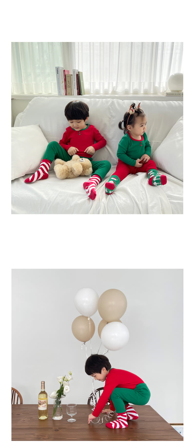 LIME & BLUE - Korean Children Fashion - #Kfashion4kids - Christmas Combi Easywear - 7