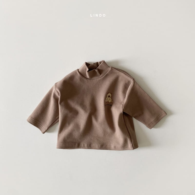 LINDO - Korean Children Fashion - #Kfashion4kids - Bear Turtleneck Tee - 10