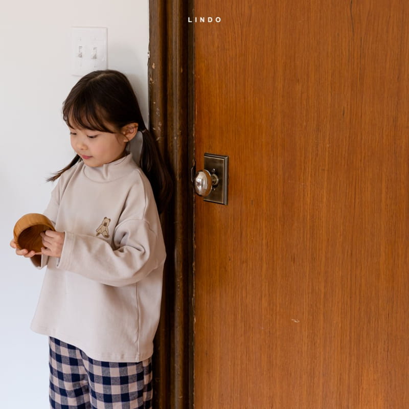 LINDO - Korean Children Fashion - #Kfashion4kids - Bear Turtleneck Tee - 2
