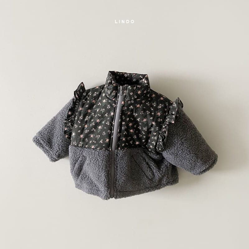 LINDO - Korean Children Fashion - #Kfashion4kids - Frill Flower Padding - 2