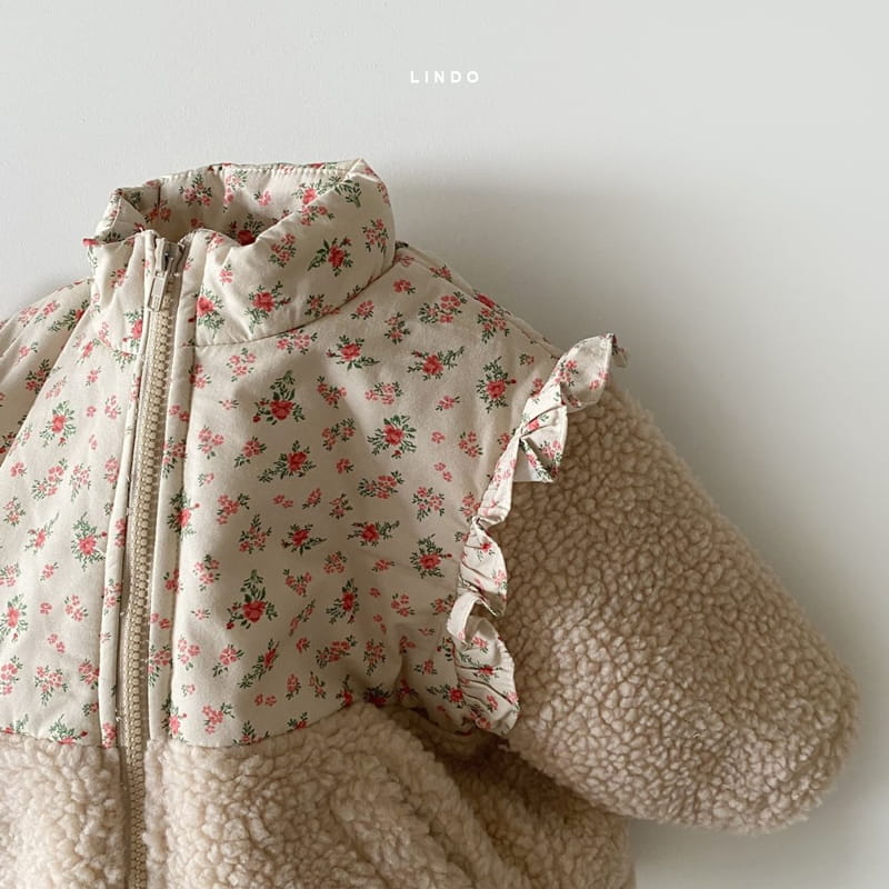 LINDO - Korean Children Fashion - #Kfashion4kids - Frill Flower Padding - 3