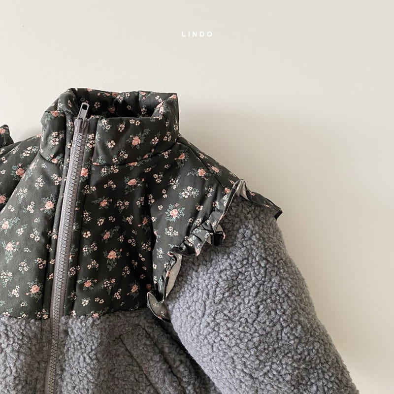 LINDO - Korean Children Fashion - #Kfashion4kids - Frill Flower Padding - 4