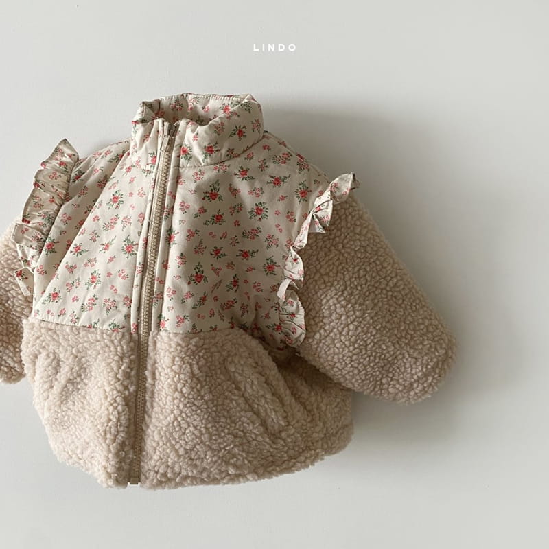 LINDO - Korean Children Fashion - #Kfashion4kids - Frill Flower Padding - 5