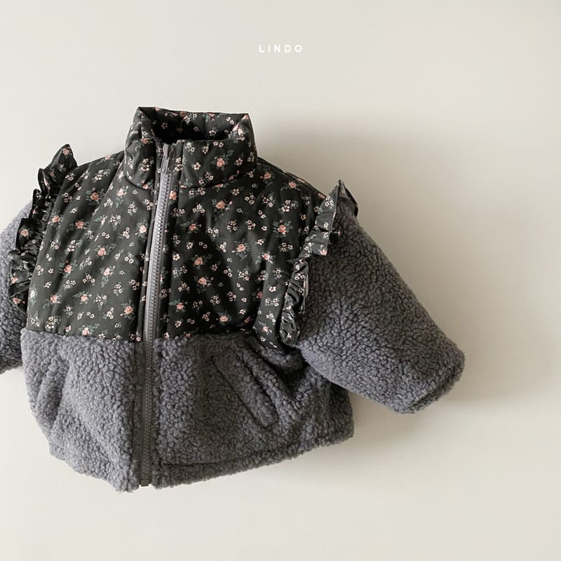 LINDO - Korean Children Fashion - #Kfashion4kids - Frill Flower Padding - 6