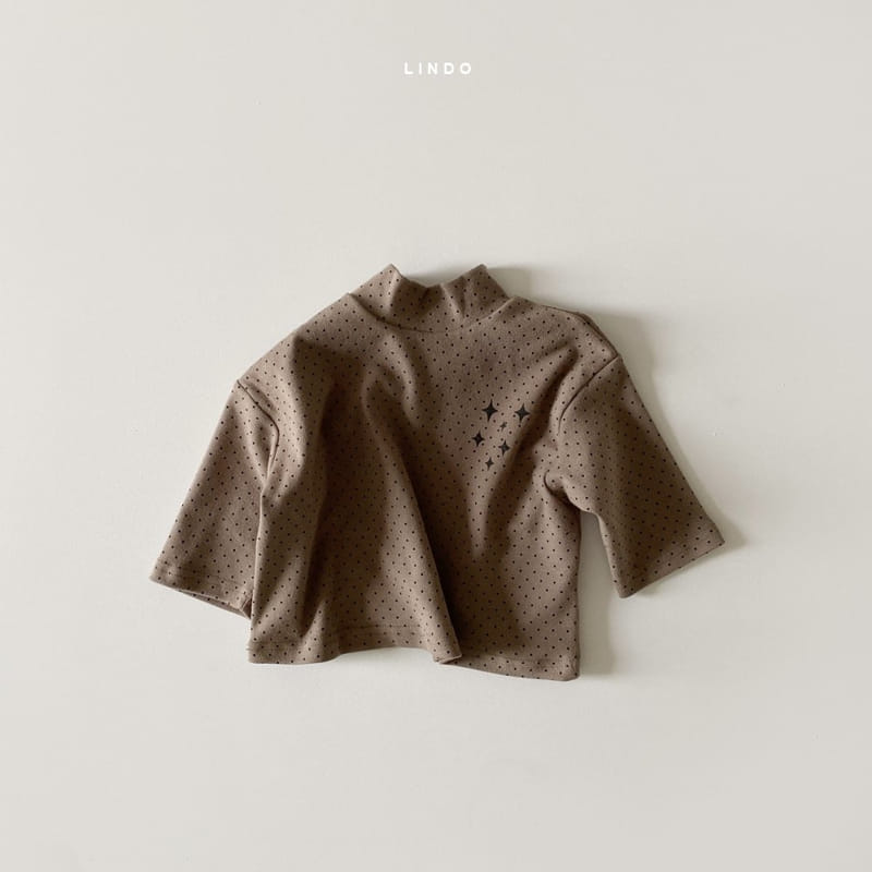 LINDO - Korean Children Fashion - #Kfashion4kids - Shiny Dot Turtleneck Tee - 3