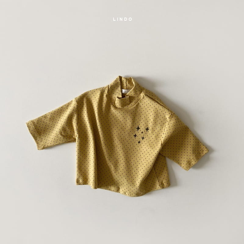 LINDO - Korean Children Fashion - #Kfashion4kids - Shiny Dot Turtleneck Tee - 4
