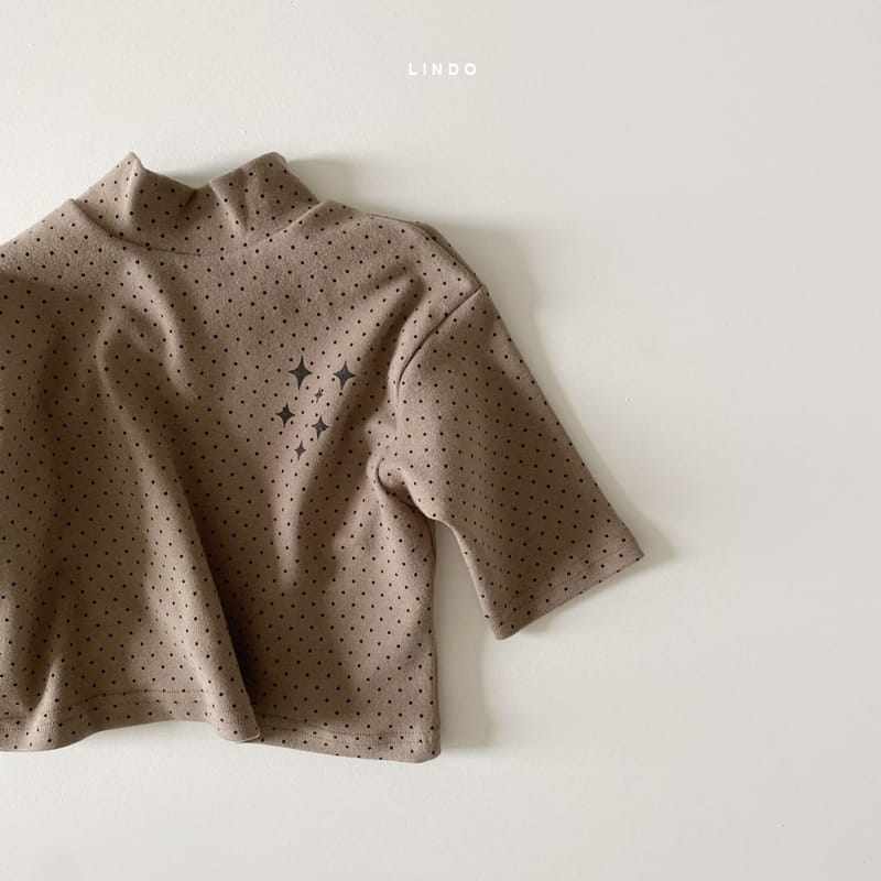 LINDO - Korean Children Fashion - #Kfashion4kids - Shiny Dot Turtleneck Tee - 6