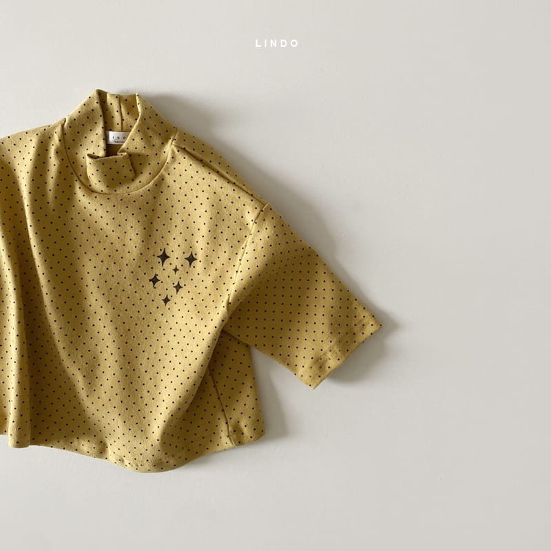 LINDO - Korean Children Fashion - #Kfashion4kids - Shiny Dot Turtleneck Tee - 7