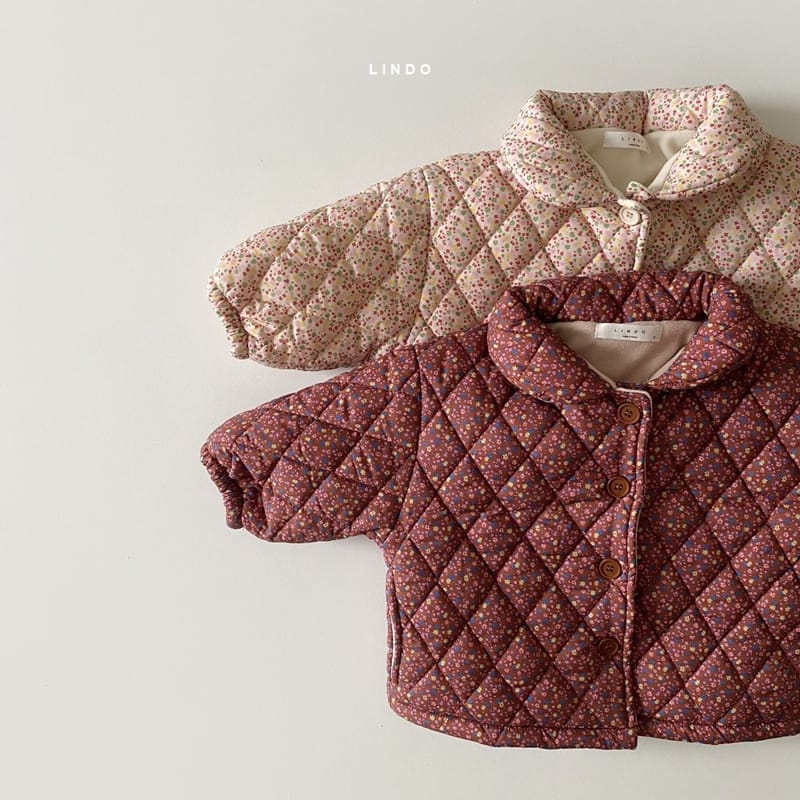 LINDO - Korean Children Fashion - #Kfashion4kids - Flower Quilitng Jacket - 5