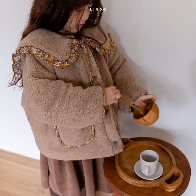 LINDO - Korean Children Fashion - #Kfashion4kids - Anna Frill Collar Jacket - 11