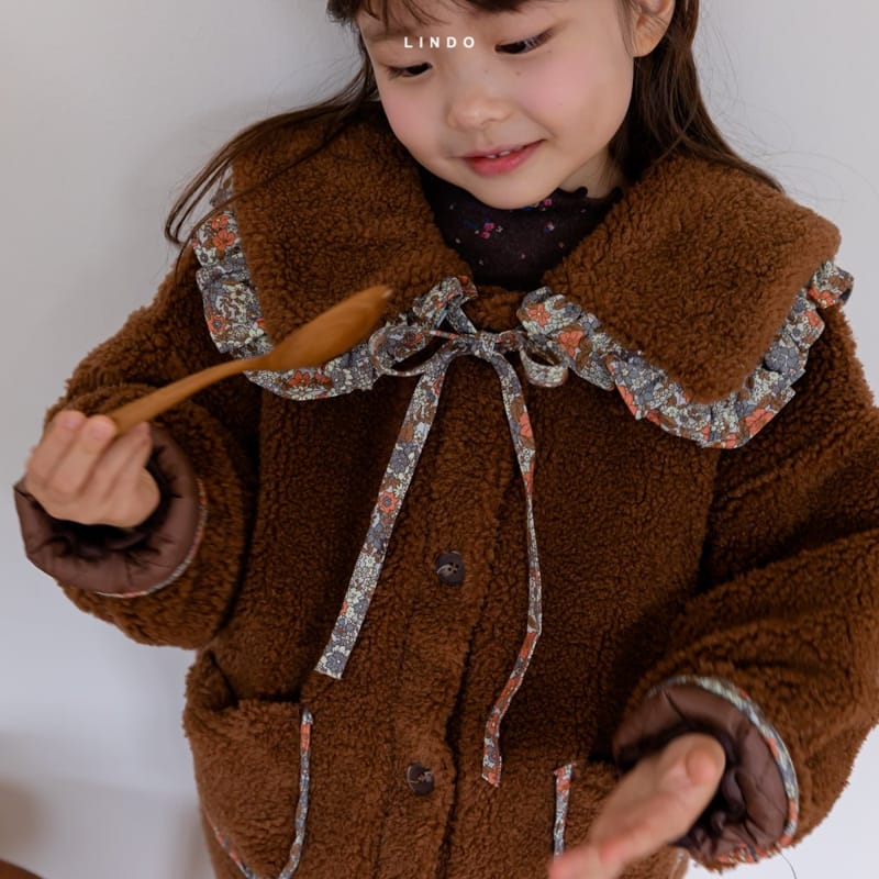 LINDO - Korean Children Fashion - #Kfashion4kids - Anna Frill Collar Jacket - 12