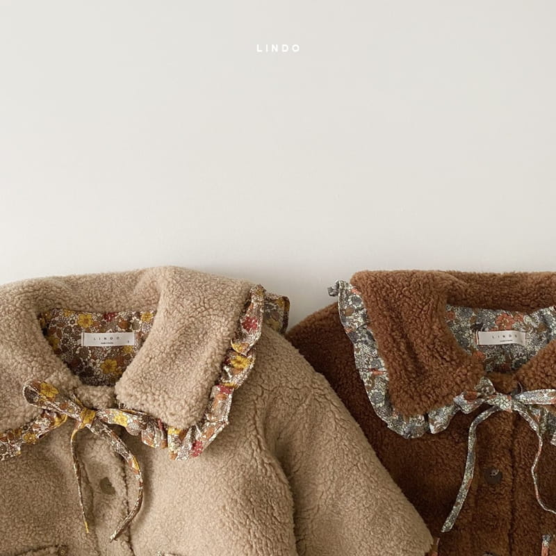 LINDO - Korean Children Fashion - #Kfashion4kids - Anna Frill Collar Jacket - 3
