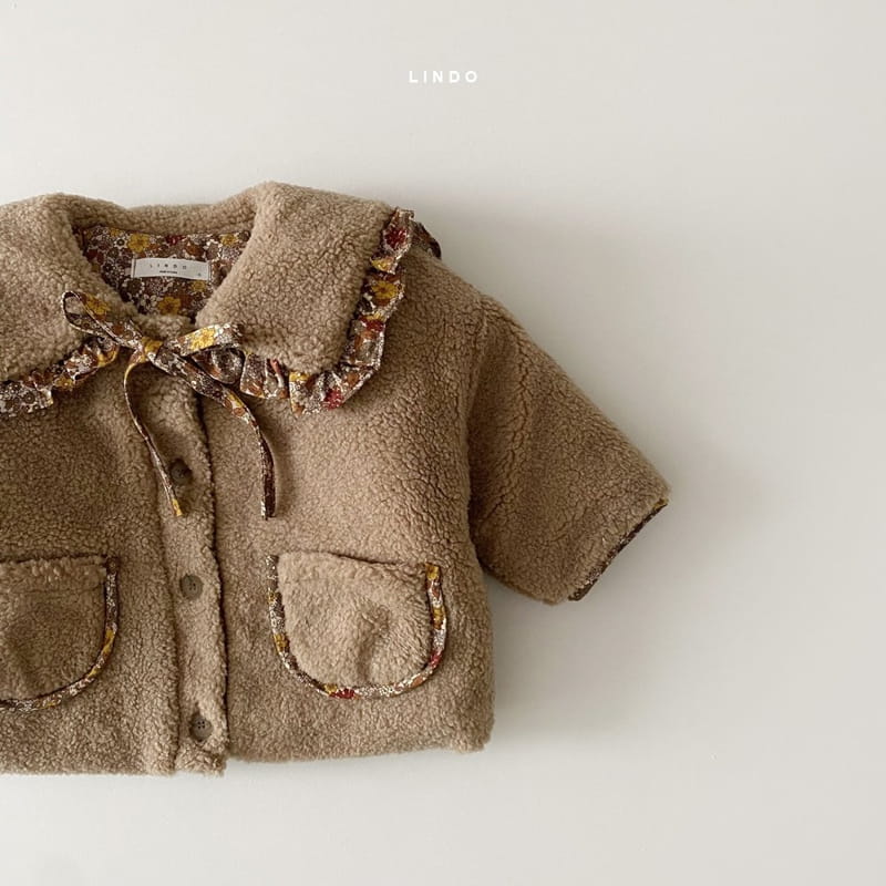 LINDO - Korean Children Fashion - #Kfashion4kids - Anna Frill Collar Jacket - 4