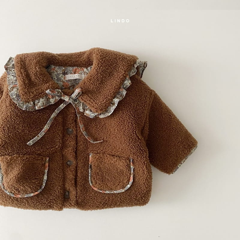 LINDO - Korean Children Fashion - #Kfashion4kids - Anna Frill Collar Jacket - 5