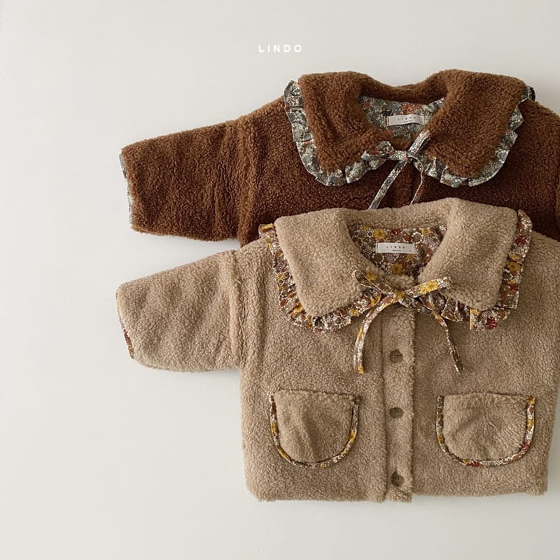 LINDO - Korean Children Fashion - #Kfashion4kids - Anna Frill Collar Jacket - 6