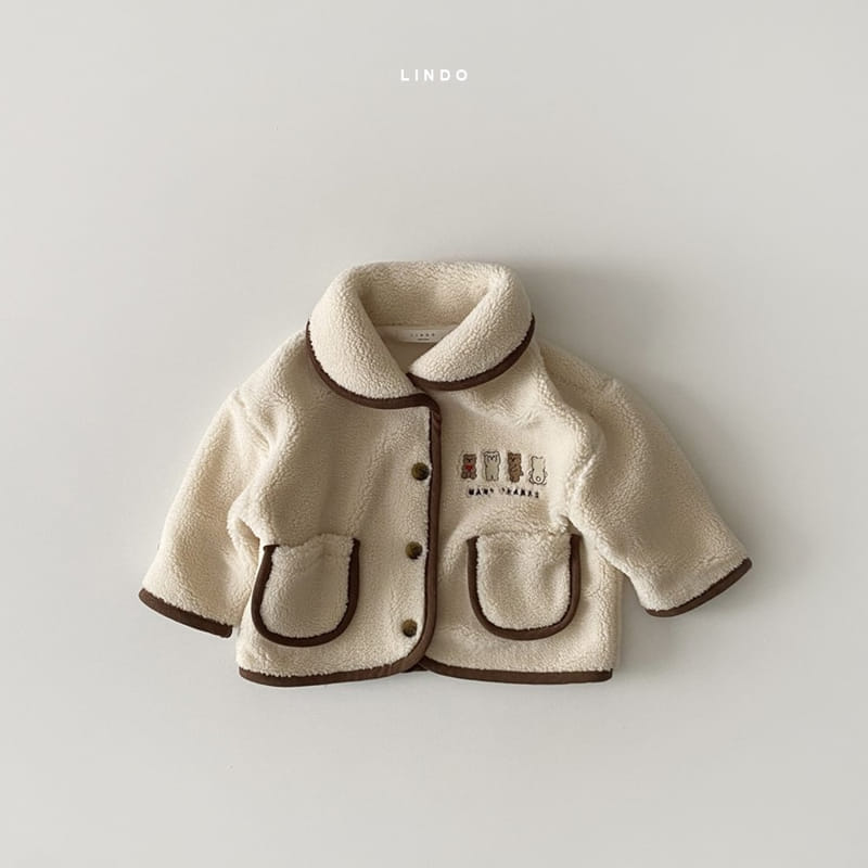 LINDO - Korean Children Fashion - #Kfashion4kids - Bear Friends Piping Jacket