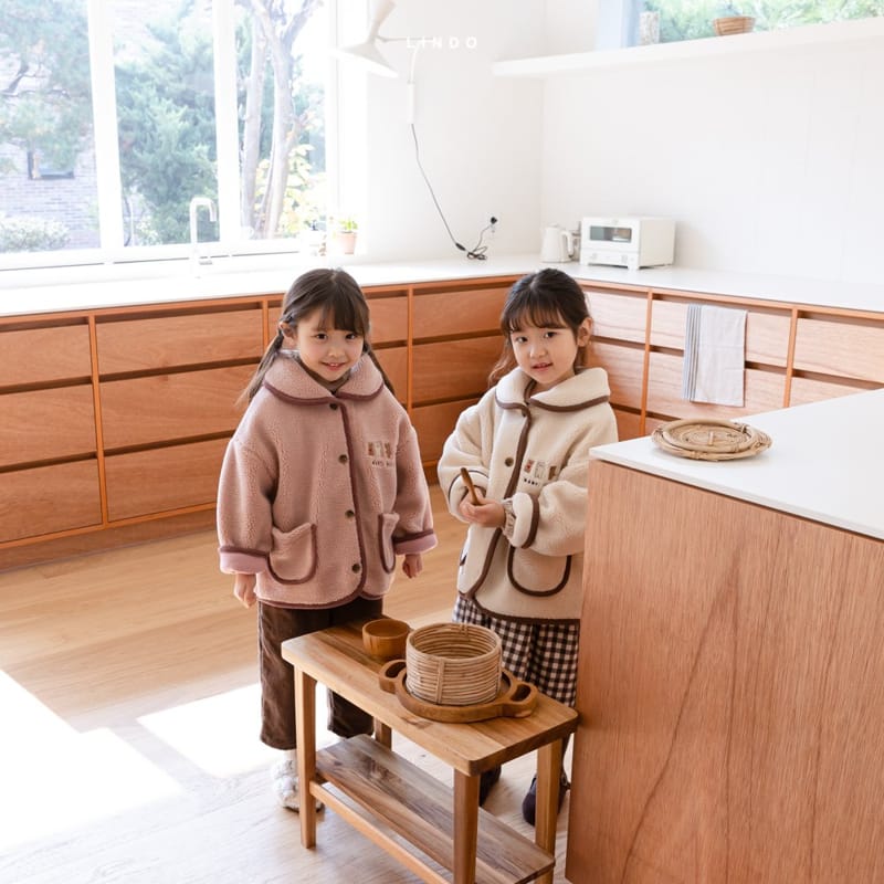 LINDO - Korean Children Fashion - #Kfashion4kids - Bear Friends Piping Jacket - 11