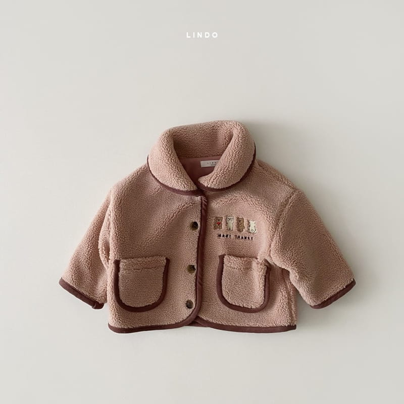 LINDO - Korean Children Fashion - #Kfashion4kids - Bear Friends Piping Jacket - 2