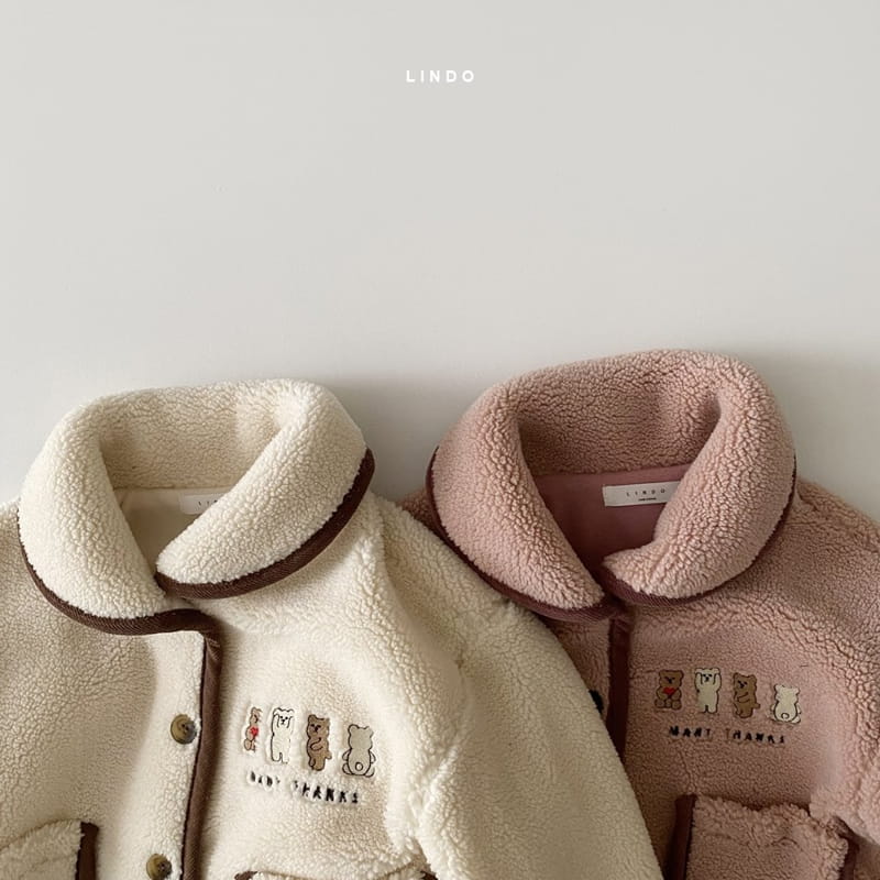 LINDO - Korean Children Fashion - #Kfashion4kids - Bear Friends Piping Jacket - 3
