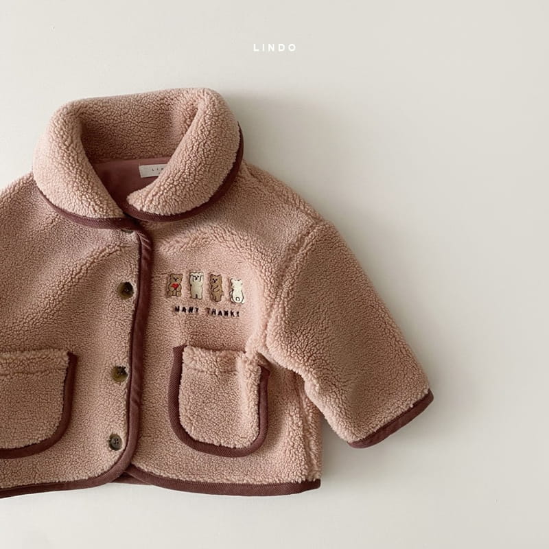 LINDO - Korean Children Fashion - #Kfashion4kids - Bear Friends Piping Jacket - 5