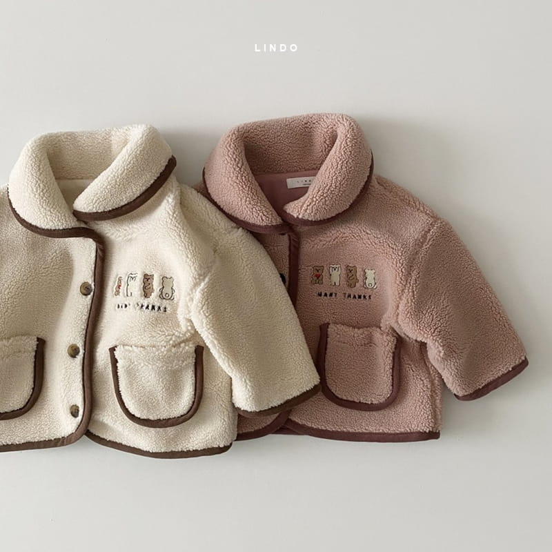 LINDO - Korean Children Fashion - #Kfashion4kids - Bear Friends Piping Jacket - 6