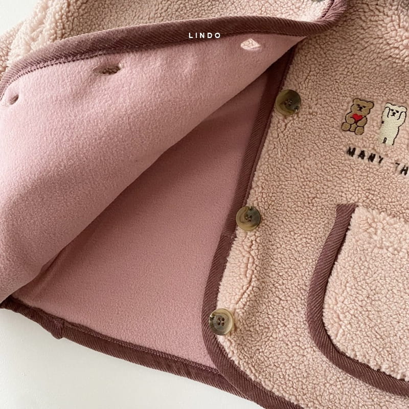 LINDO - Korean Children Fashion - #Kfashion4kids - Bear Friends Piping Jacket - 7
