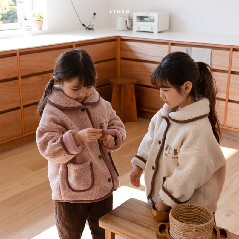 LINDO - Korean Children Fashion - #Kfashion4kids - Bear Friends Piping Jacket - 9