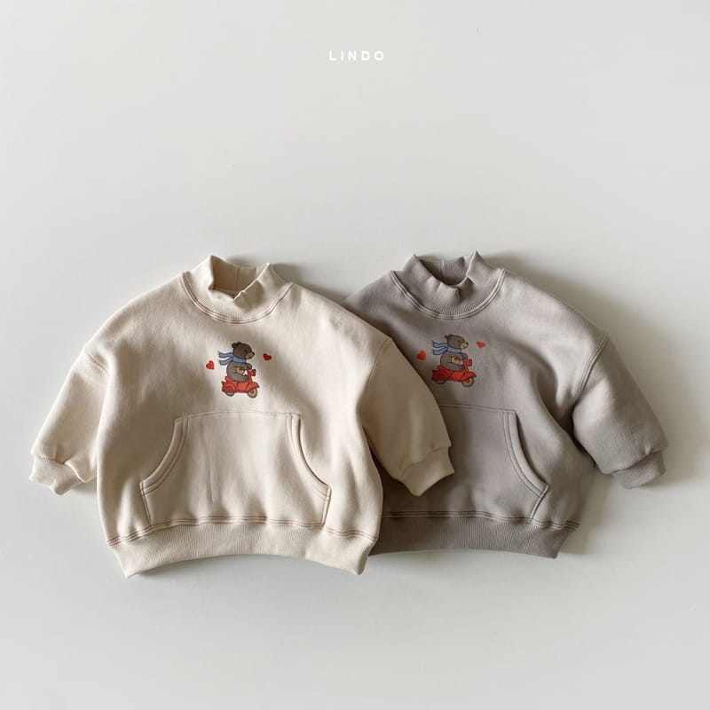 LINDO - Korean Children Fashion - #Kfashion4kids - Vely Bear Fleece Sweatshirt