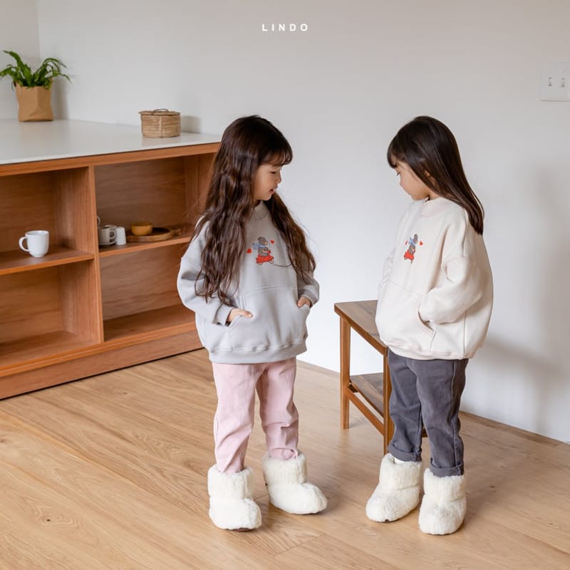LINDO - Korean Children Fashion - #Kfashion4kids - Vely Bear Fleece Sweatshirt - 2