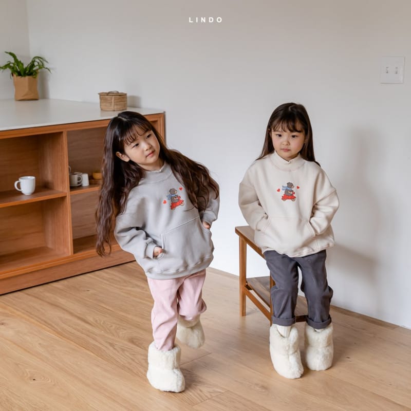 LINDO - Korean Children Fashion - #Kfashion4kids - Vely Bear Fleece Sweatshirt - 3